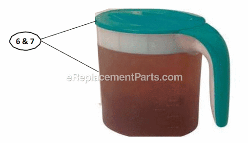 Page A Diagram and Parts List for TM70TS  Mr Coffee Tea Brewer